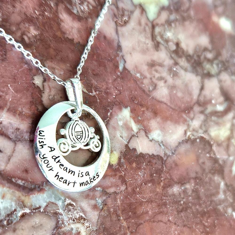 Disney Cinderella Carriage Pendant Necklace